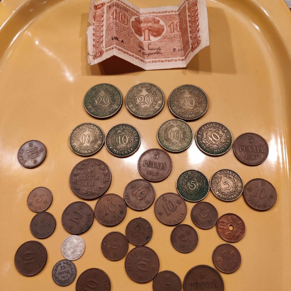 Vanhoja rahoja 1917-1940 luvulle