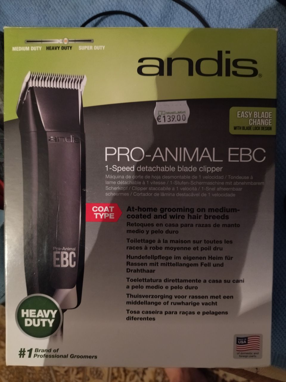 Koiran trimmeri Andis Pro-Animal EBC