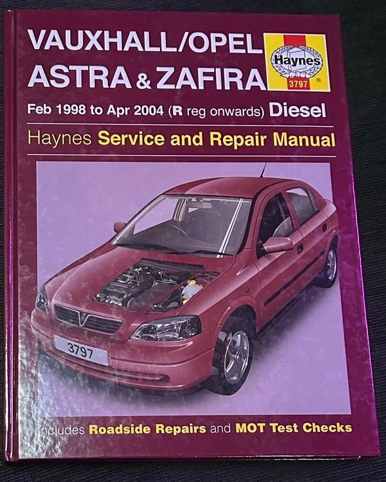 Haynes 3797 Opel Astra & Zafira Diesel 1998 - 2004 – korjausopas