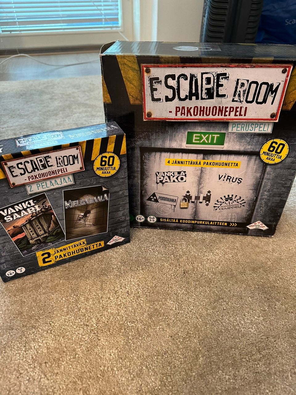 Escape room peli + lisäosa