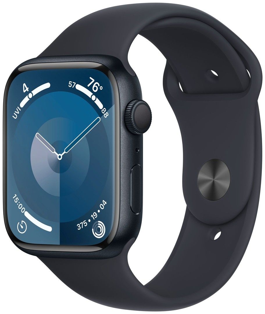 Apple Watch S9 45mm GPS (keskiyö alu./keskiyönsin. Sport Band) M/L