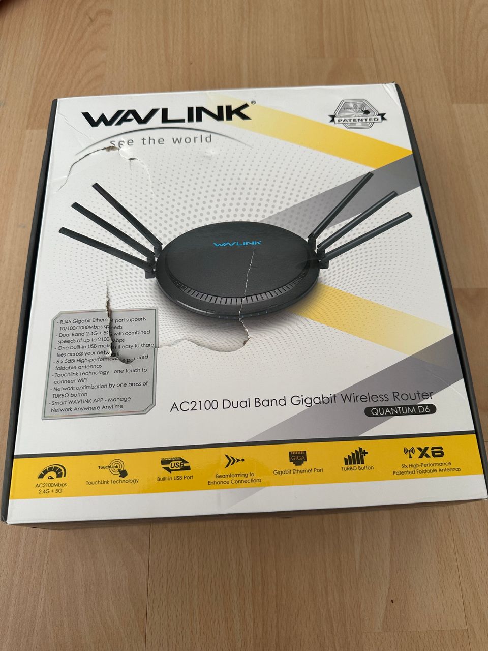 Reititin Wavlink AC2100 dual band gigabit