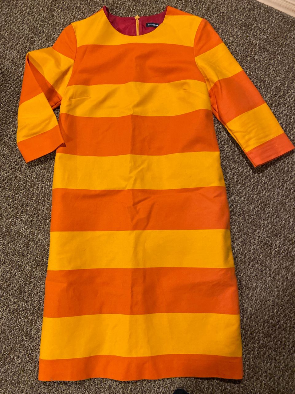Marimekko Eerika oranssi mekko koko 36