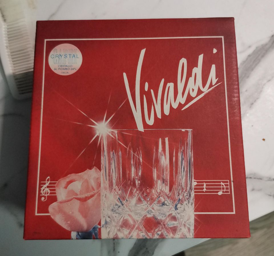 Vivaldi kristalli whisky lasit