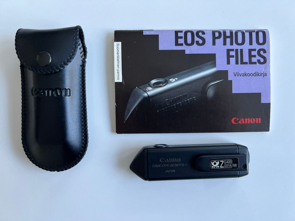 Canon EOS photo files viivakoodinlukija