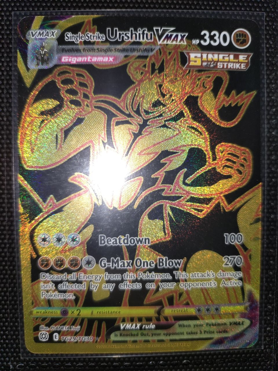 Pokemon Single Strike Urshifu VMax TG29/TG30