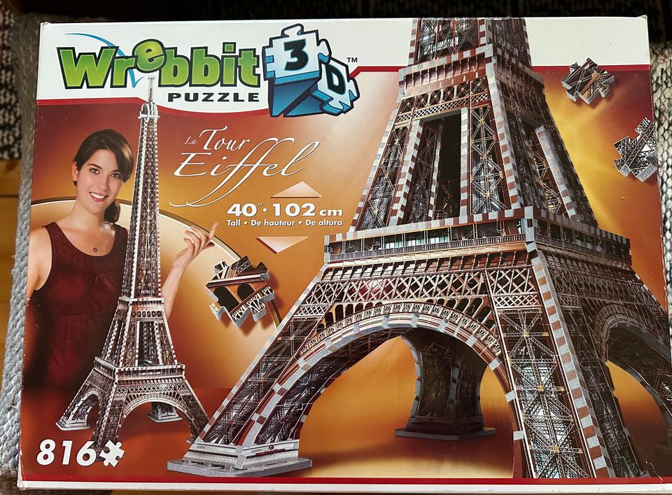 Eiffel-torni 3D Palapeli, 816 palaa