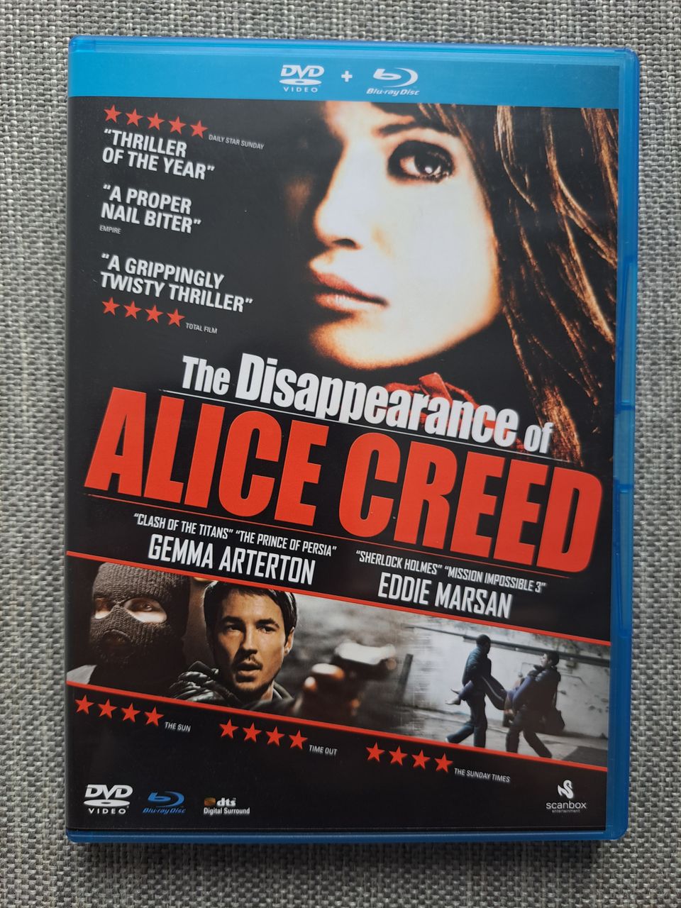 The Disappearance of Alice Creed (Bluray + dvd)