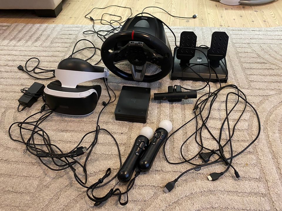 Sony PlayStation VR Starter Pack VR lasit + Ratti ja polkimet