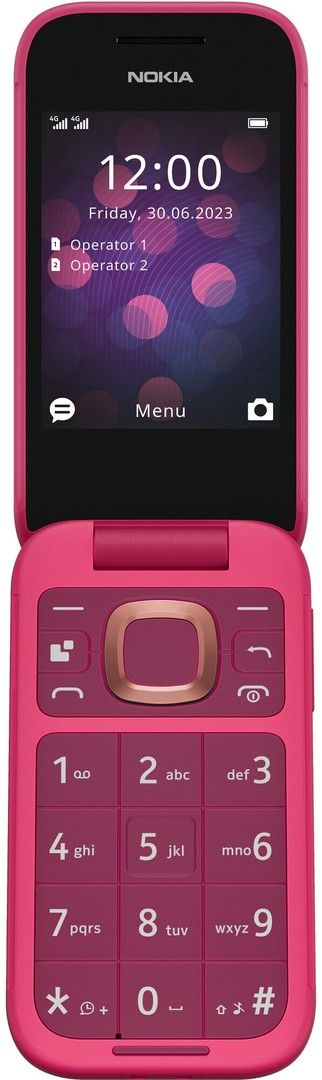 Nokia 2660 Flip matkapuhelin (vaaleanpunainen)