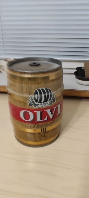 Vanha Olvin olut-tynnyri 5 litraa