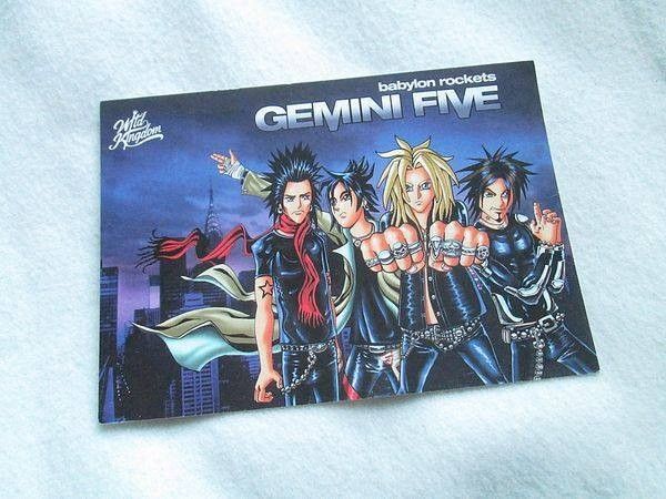 Gemini Five postikortti, metal, sleaze, glam rock