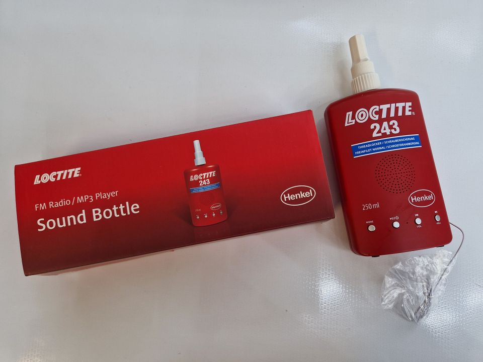 Loctite Sound Bottle mp3-soitin / radio