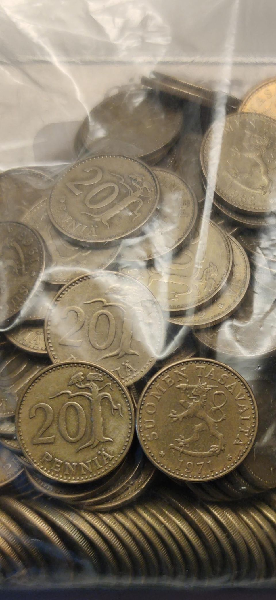 20 penniä 1963-1990 1.18kg
