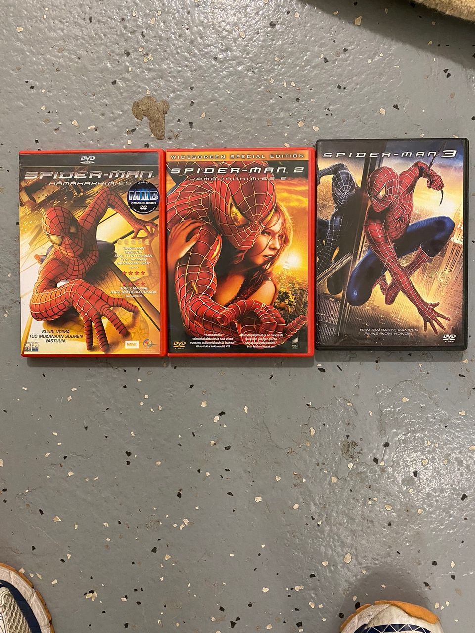 Spiderman 1-3 dvd
