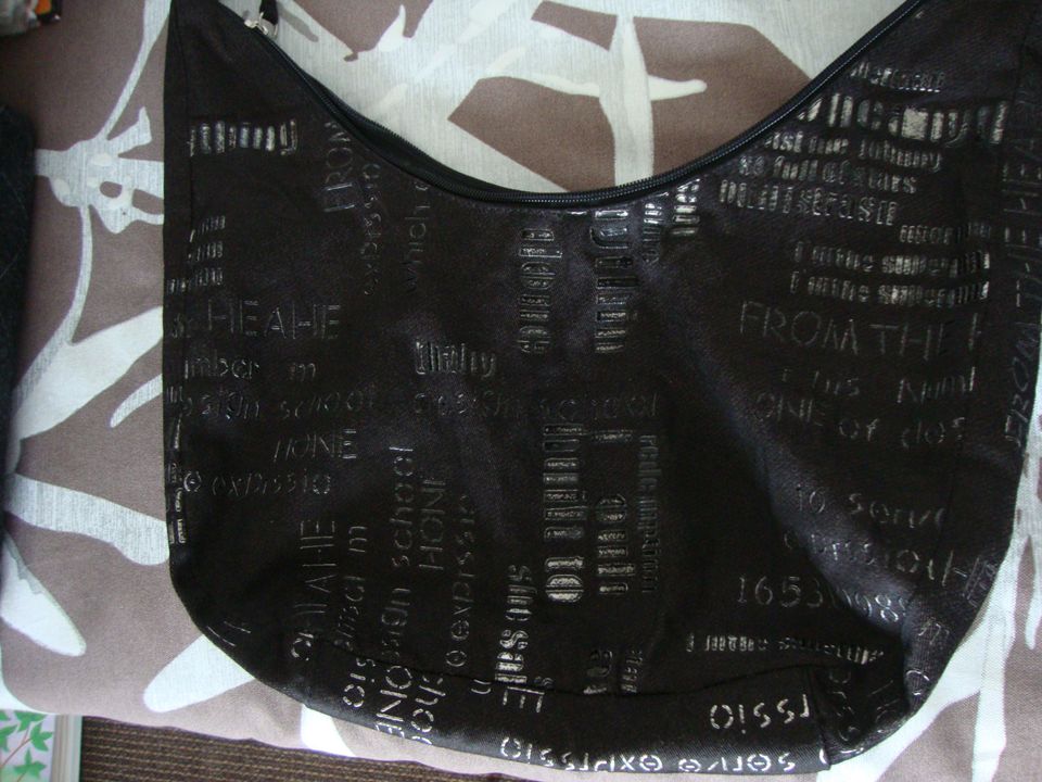 Laukku naisten kangas 36x21x7 cm printillä