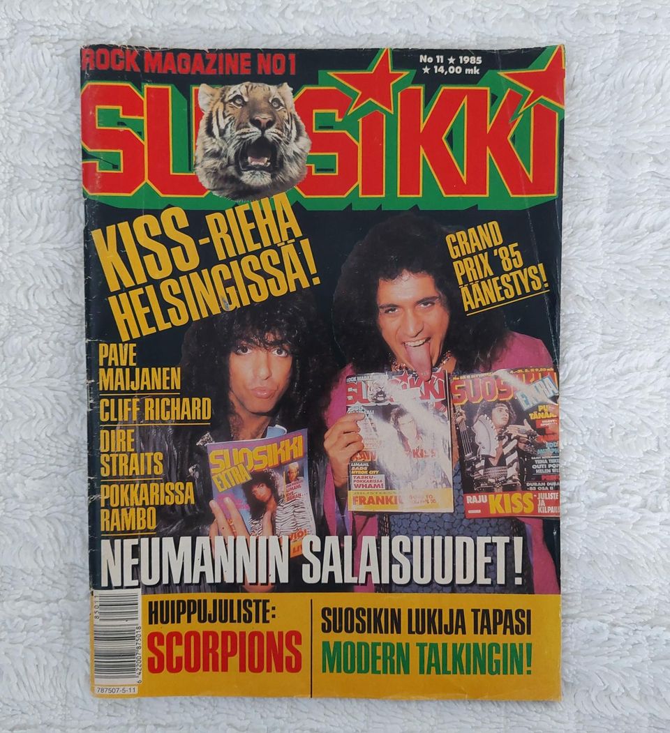 80-luku Suosikki 11/1985 - Kiss, Scorpions, Dingo jne.