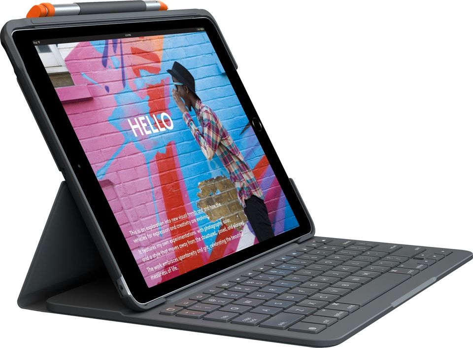 Logitech Slim Folio näppäimistökotelo 9. sukupolven iPad