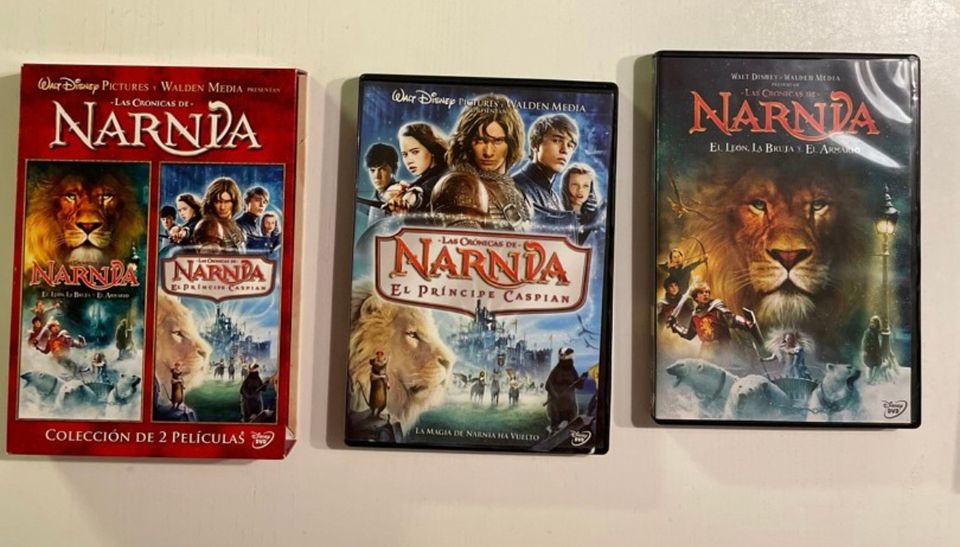 DVD elokuvia Narnia, High School Musical (Audio ES/EN)