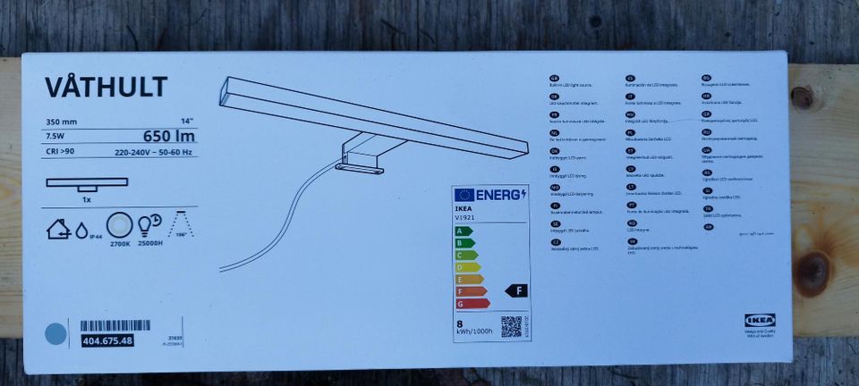 VÅTHULT Led-valo kaapille/peilille