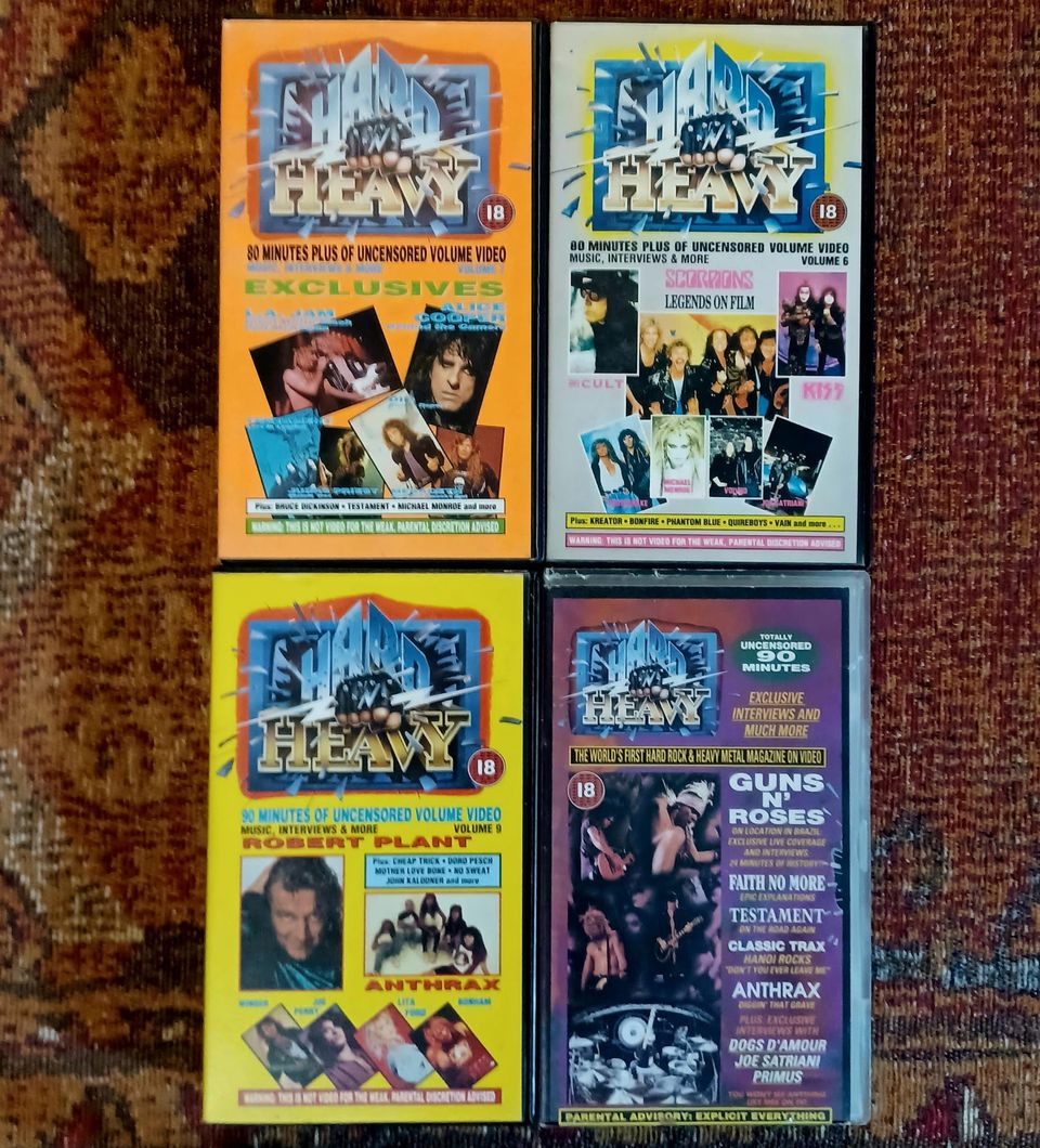 Hard 'N' Heavy VHS kasetit