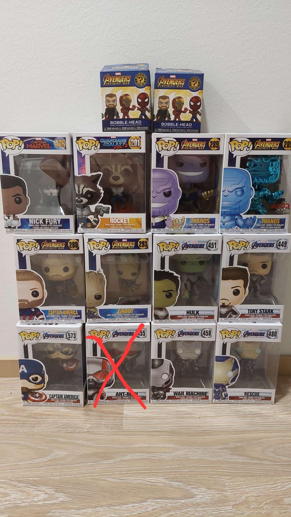 Funko pop marvel figuurit