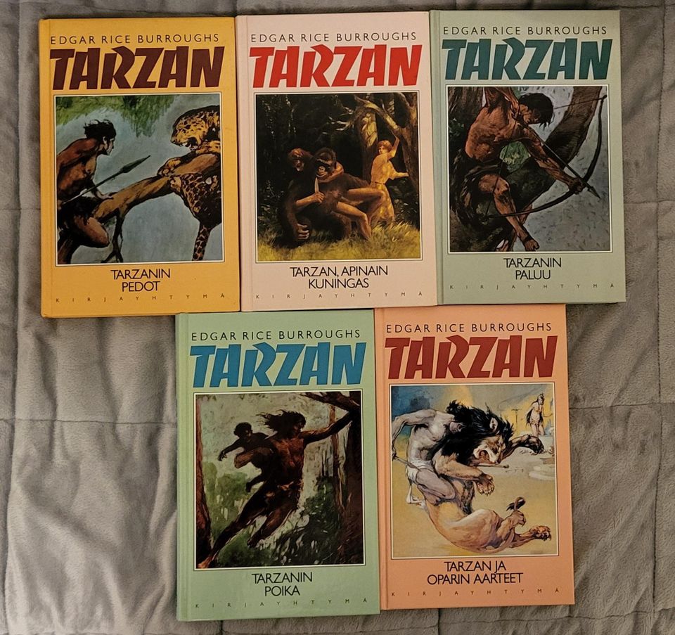 Tarzan-kirjoja 5 kpl