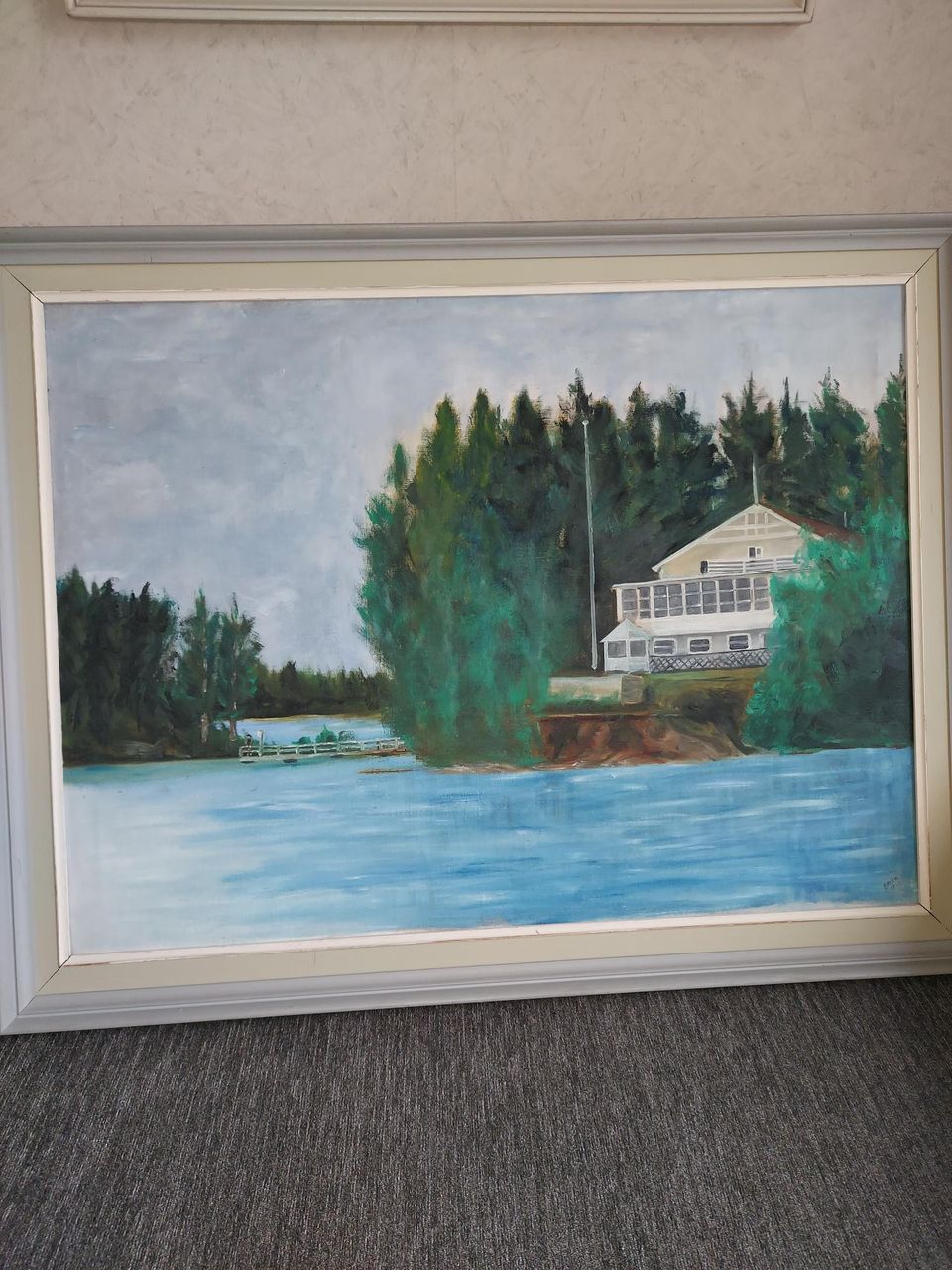 Järvimaisema taulu 88x68cm