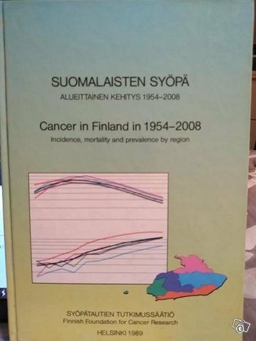 Suomalaisten syöpä / Aluettainen kehitys 1954-2008