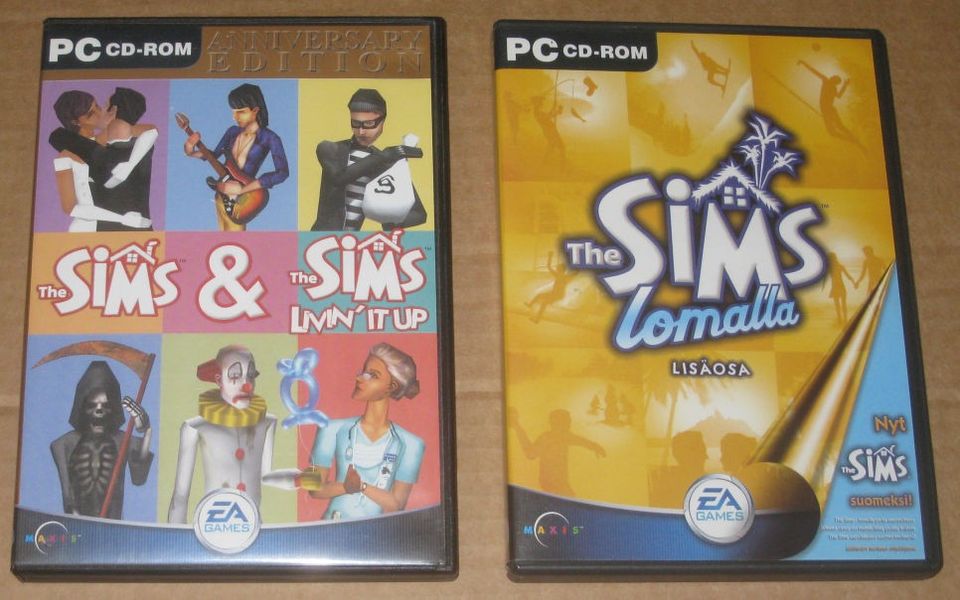 PC:  Sims +lisäosia, Sims 3 kamasetti