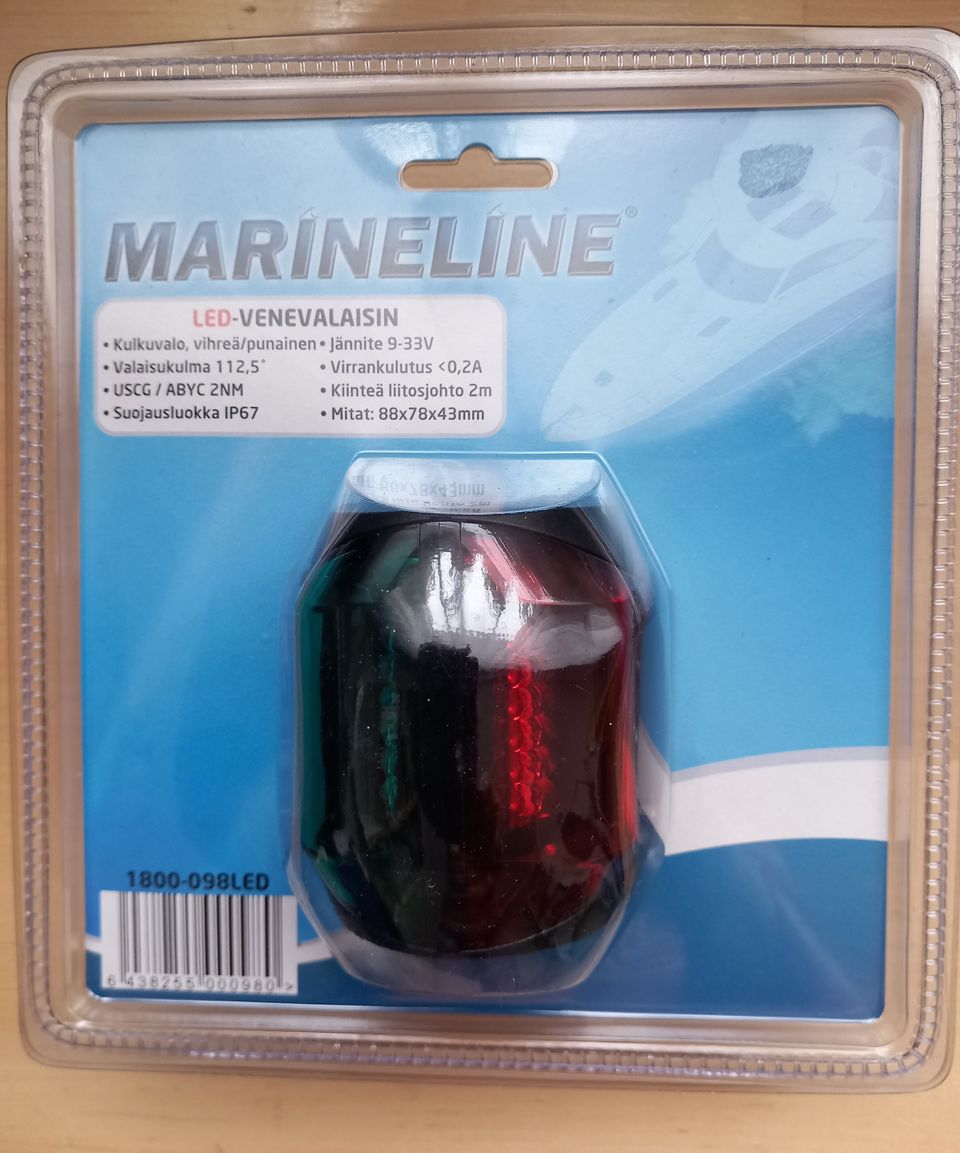 Veneen led-kulkuvalo Marineline