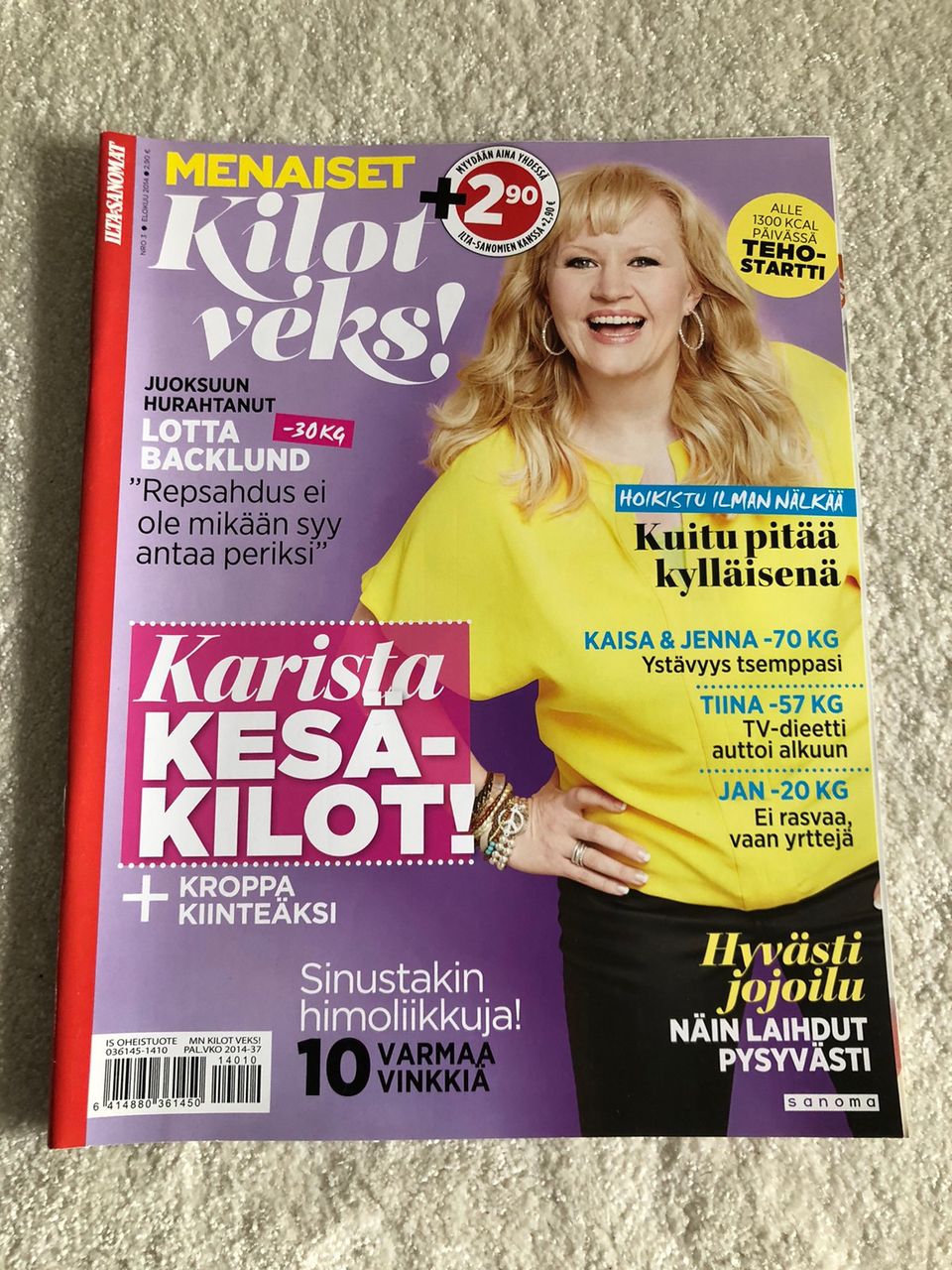 Me Naiset Kilot veks-lehti 8/14