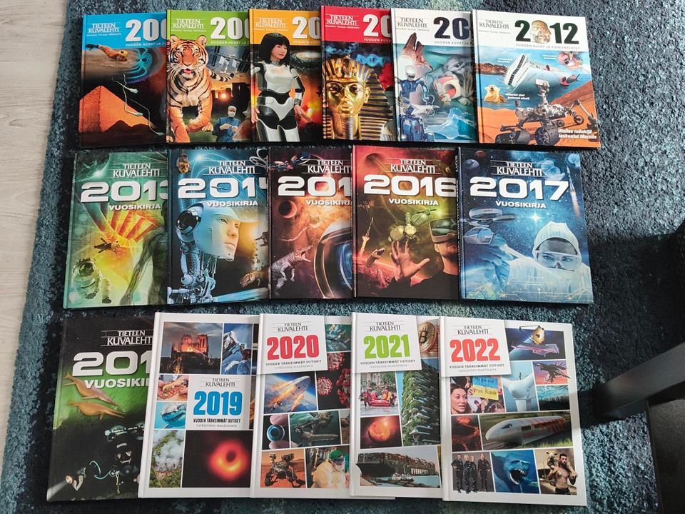 Tieteen Kuvalehti vuosikirjat 2007-2022