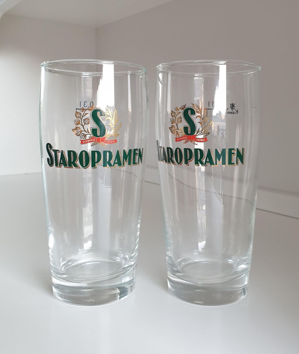 Olutlasit Staropramen 2 kpl