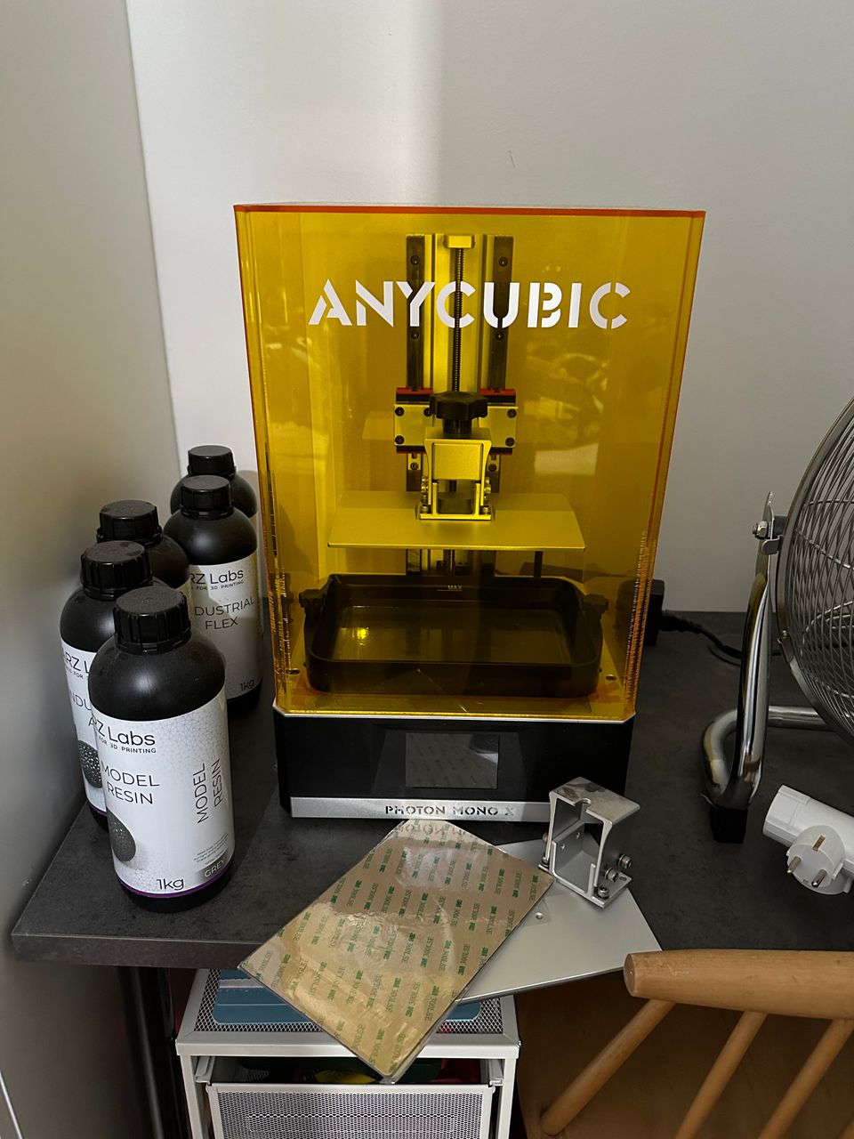 3D tulostin Anycubic mono X ja wash & cure