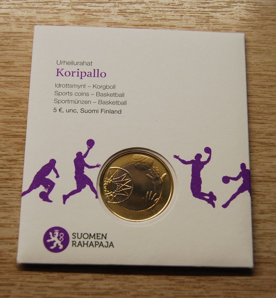 5 Euro UNC Urheilu - Koripallo