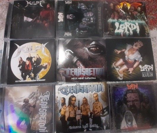 Tarot + Kilpi + Lordi + Teräsbetoni + Reckless Love CD:t
