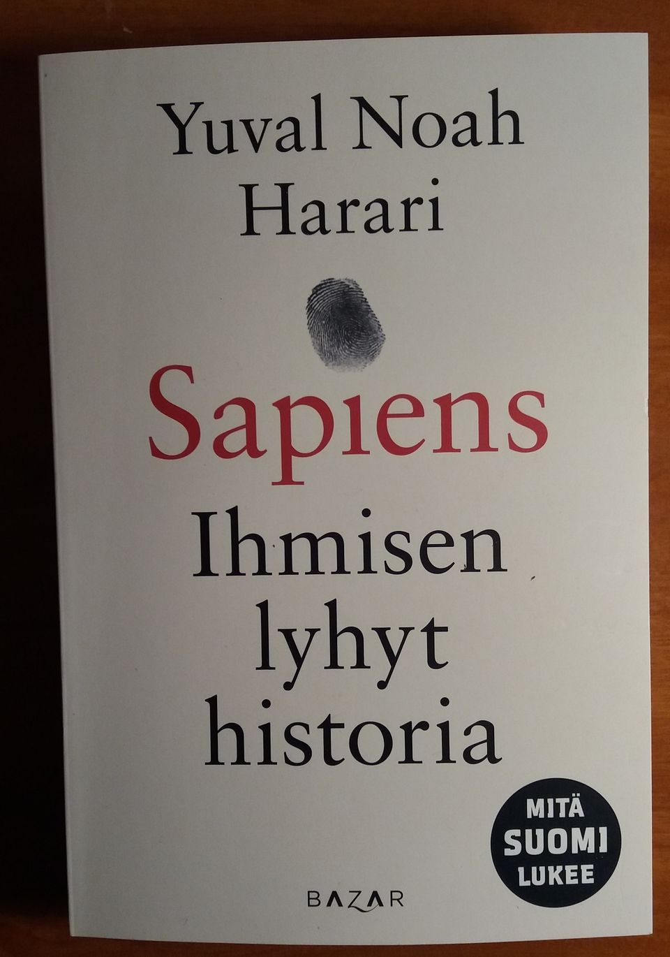 Yuval Noah Harari SAPIENS Ihmisen lyhyt historia Bazar 16p 2020