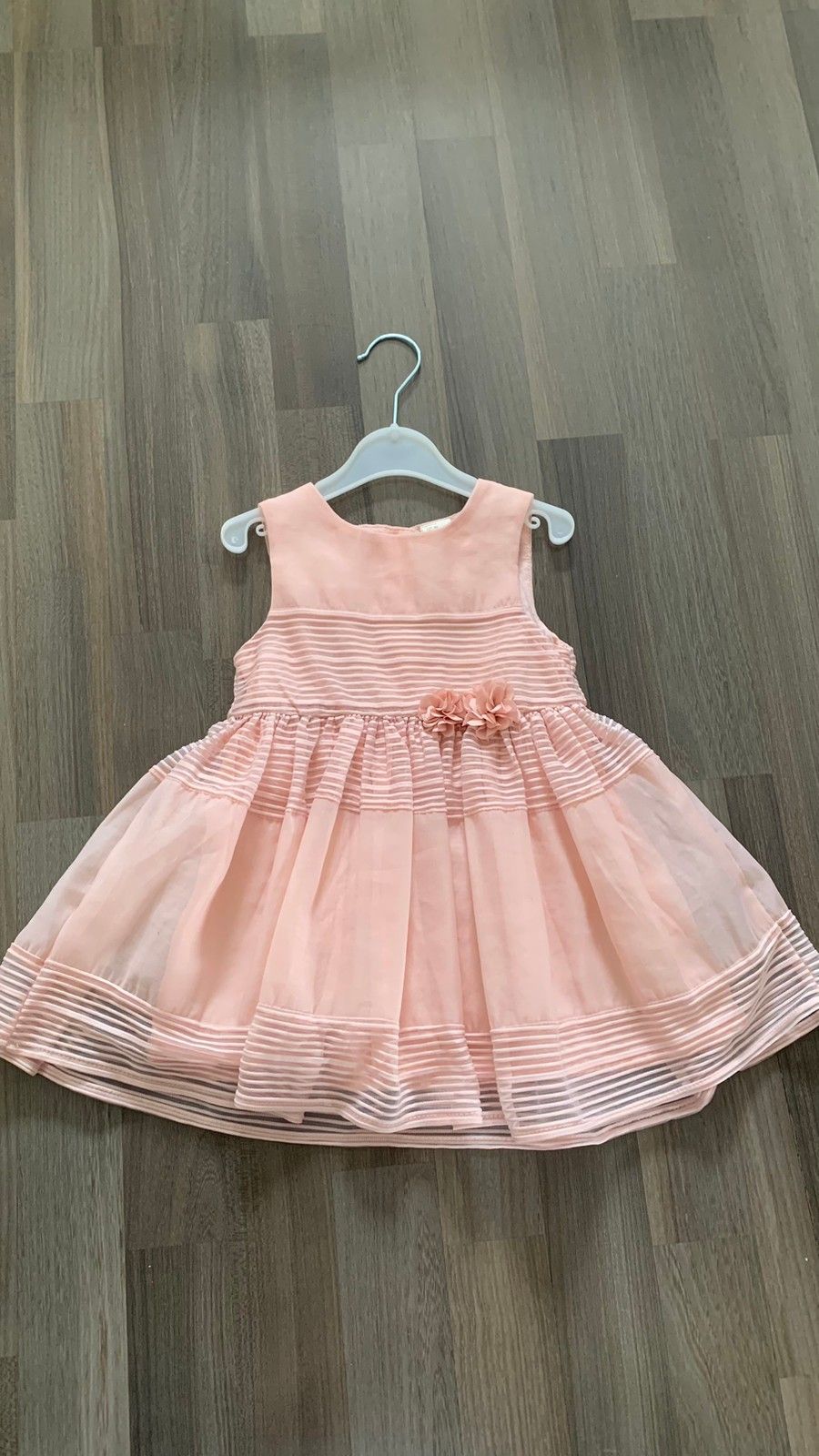 Vaaleanpunainen mekko 80cm