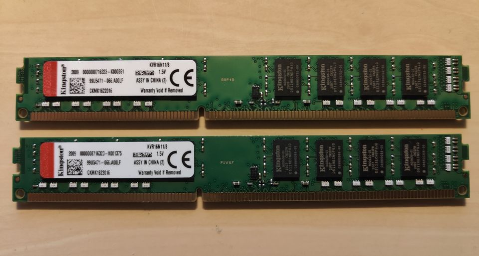 Kingston DDR3 8GB 2kpl.