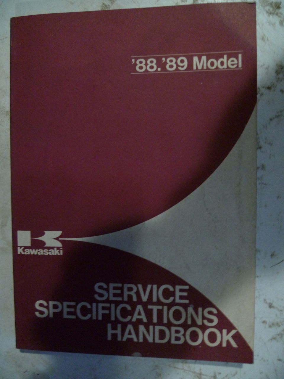 Kawasaki service specifications handbook 1988-1989