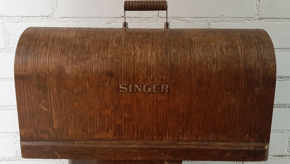 Vintage Singer puinen kansi kupu