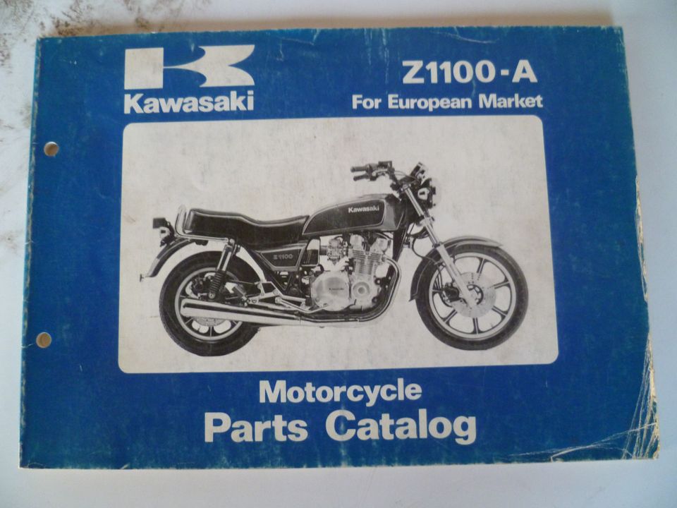 Kawasaki varaosakirja Z1100-A 1981