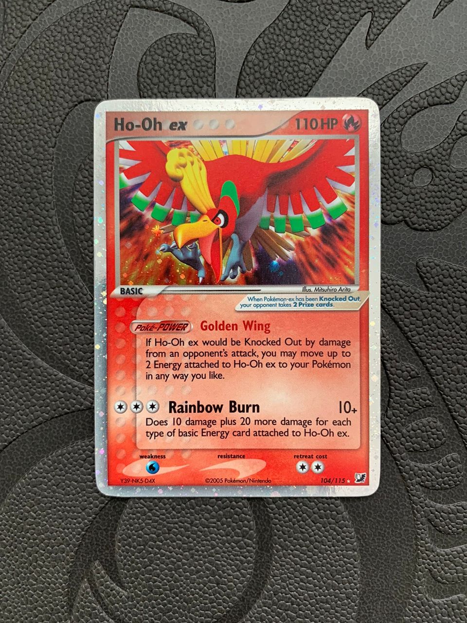 Ho-oh ex Holo Unseen Forces Pokemon kortti