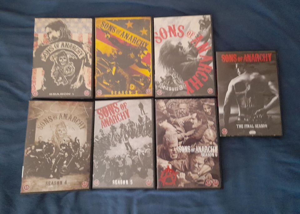 Sons of anarchy kaudet 1-7 dvd