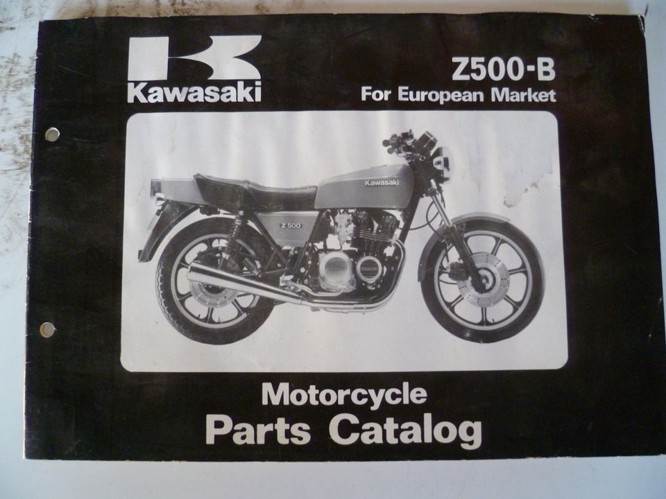 Kawasaki varaosakirja Z500-B 1979