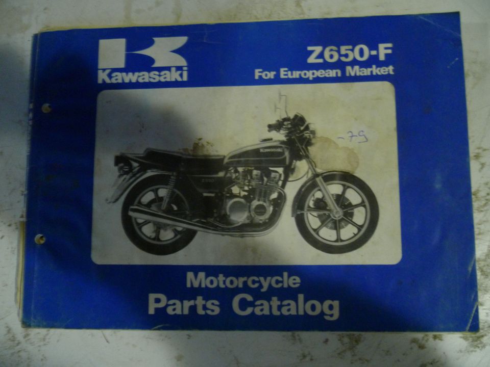 Kawasaki varaosakirja Z650-F 1979