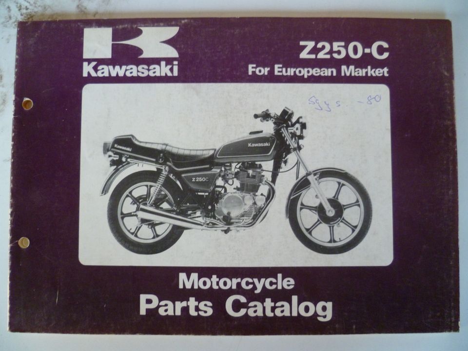 Kawasaki varaosakirja Z250-C 1980