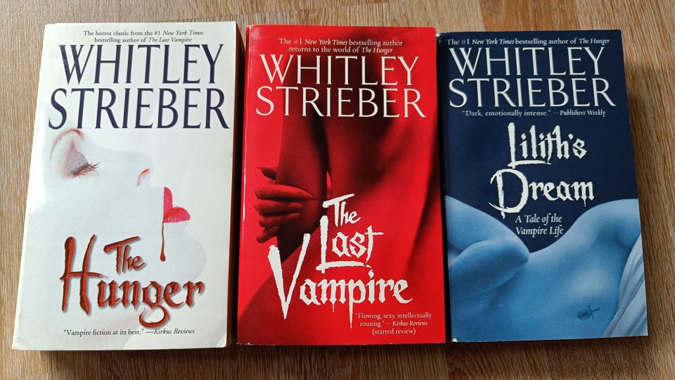 Whitley Strieber: The Hunger, The Last Vampire, Lilith's Dream (trilogia)