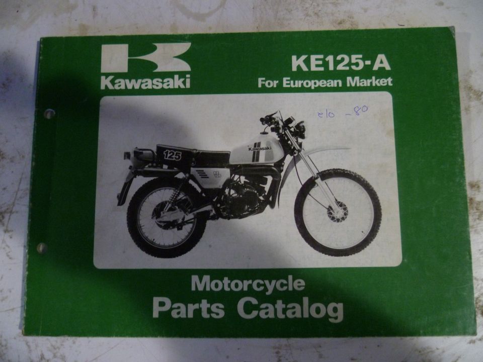 Kawasaki varaosakirja KE 125-A 1980